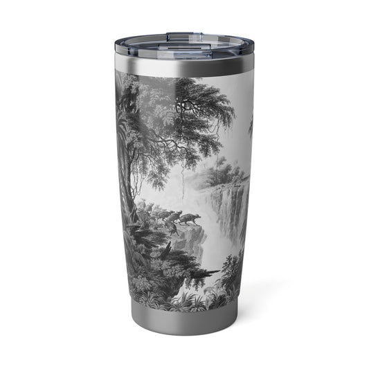 Engraved Vagabond 20oz Tumbler with Thomas Baines Painting, Travel Mug, Wanderlust Gift, Buffalo Lovers Gift, Adventure Tumbler, Western Art